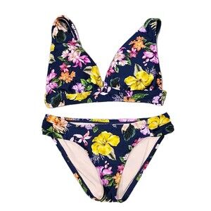 Kona Sol Bikini Floral Padded with Medium or Moderate Coverage Size Small